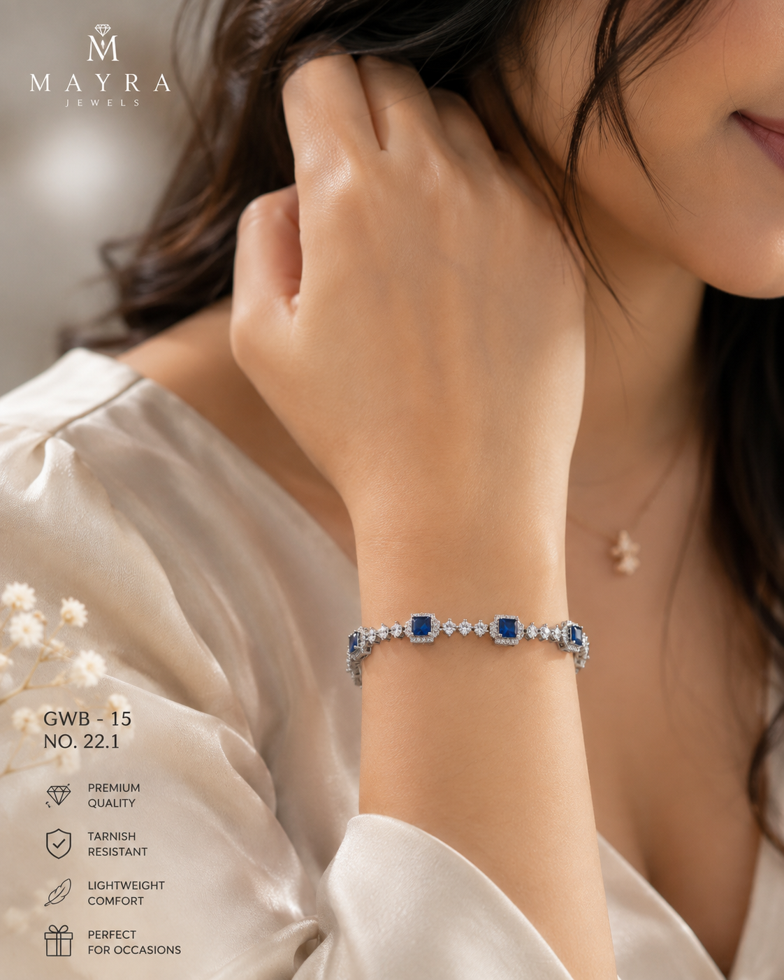 Blue Stone Premium Bracelet | GWB-15