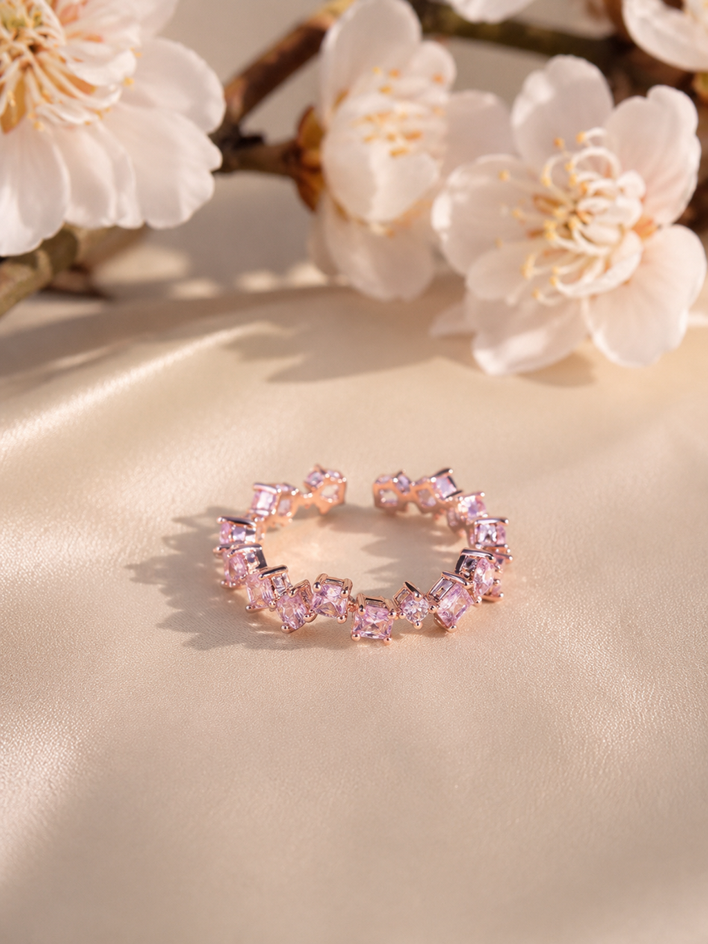 Pink Stone Elegant Ring for Women | Mayra Luxe