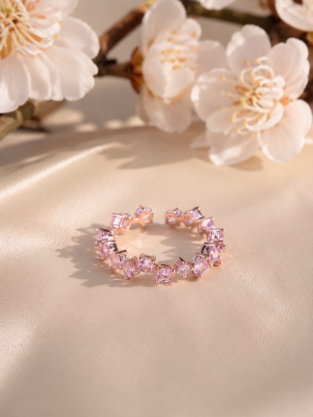 Pink Stone Elegant Ring for Women | Mayra Luxe
