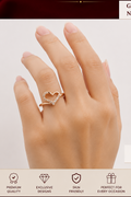 Elegant Heart Stone Ring for Women | Mayra Luxe