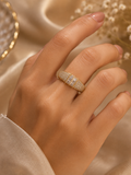 Elegant Gold Pavé Ring for Women | Mayra Luxe