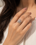 Elegant Flower Stone Ring for Women | Mayra Luxe